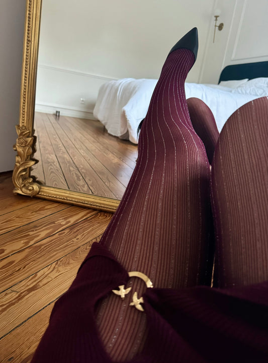 Collant Brigitte Burgundy